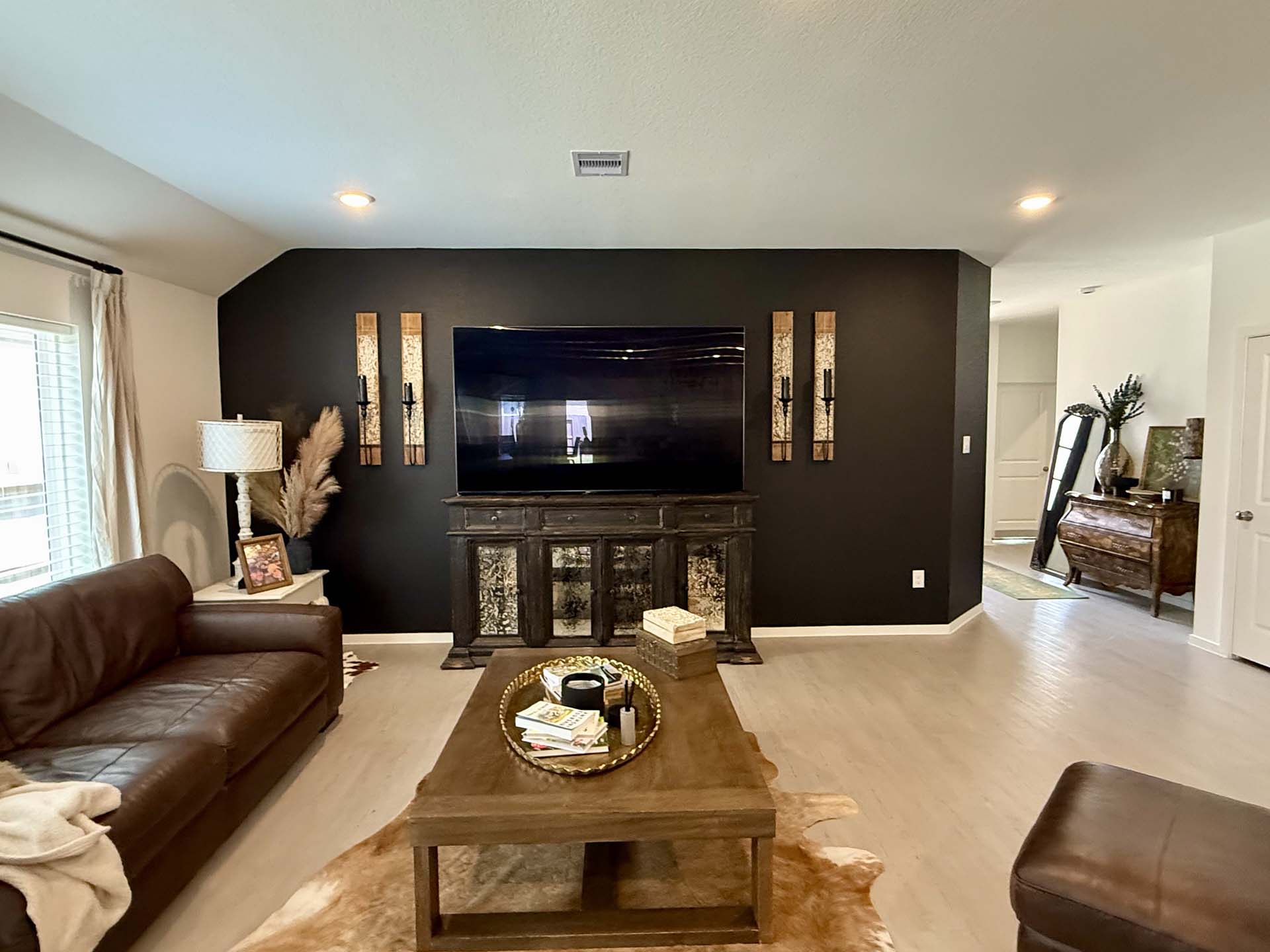 Accent wall painting project