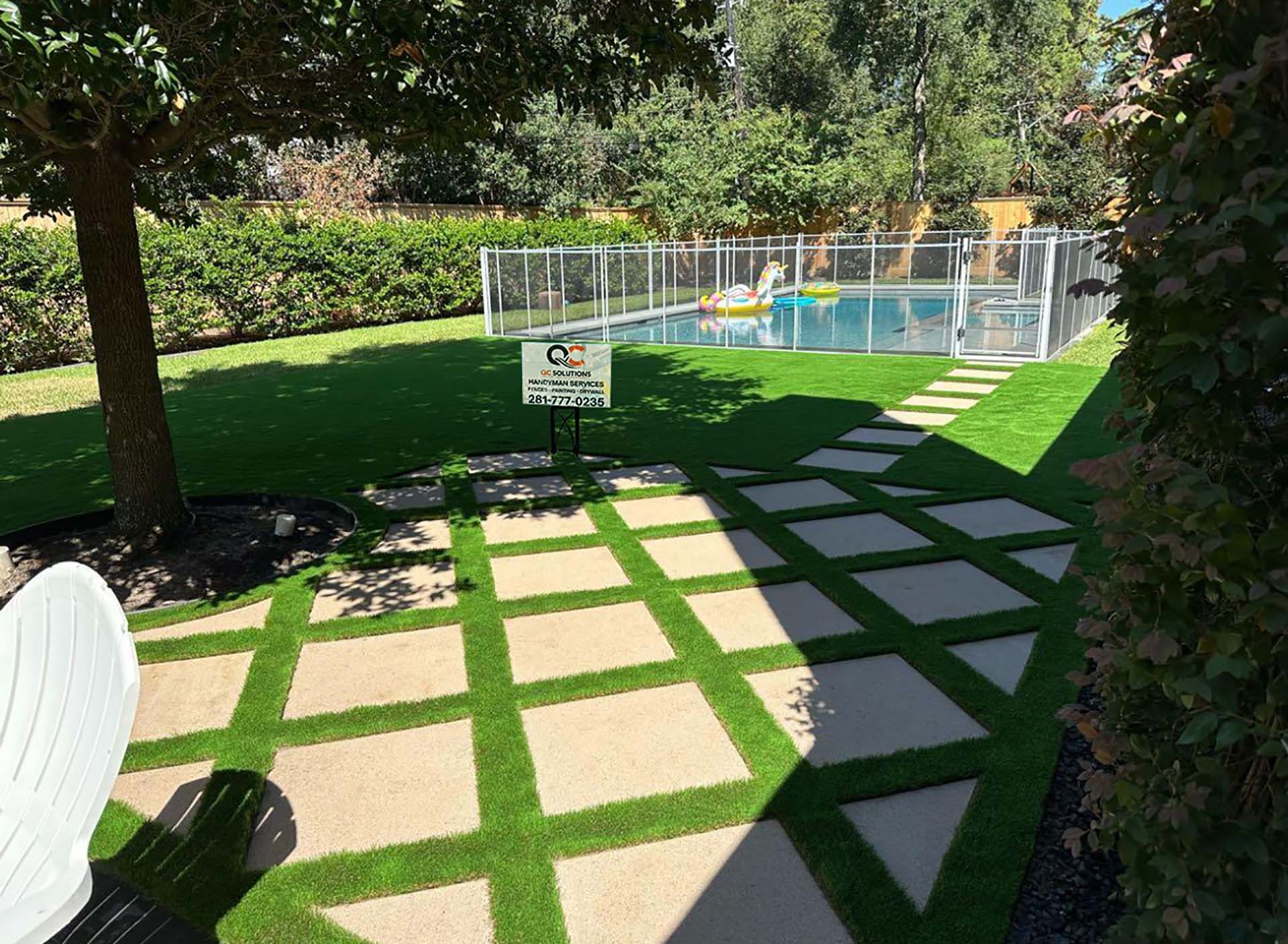 Backyard fence project